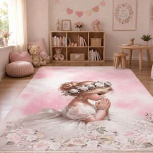 فرشینه دخترانه رنگ روشن